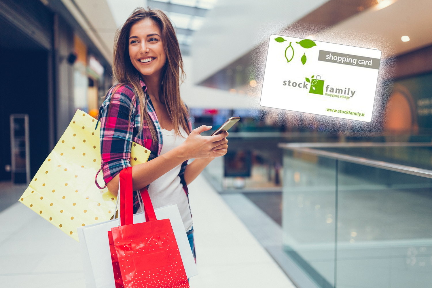 Shopping Card Stock Family Outlet