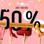 stock family -50 su scarpe e borse
